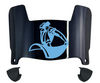 San Diego Toreros Mini Football Helmet Visor Shield w/ Clips - PICK VISOR & LOGO COLOR