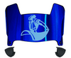 San Diego Toreros Mini Football Helmet Visor Shield w/ Clips - PICK VISOR & LOGO COLOR