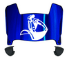 San Diego Toreros Mini Football Helmet Visor Shield w/ Clips - PICK VISOR & LOGO COLOR