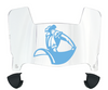 San Diego Toreros Mini Football Helmet Visor Shield w/ Clips - PICK VISOR & LOGO COLOR