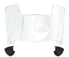 San Diego Toreros Mini Football Helmet Visor Shield w/ Clips - PICK VISOR & LOGO COLOR