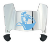 San Diego Toreros Mini Football Helmet Visor Shield w/ Clips - PICK VISOR & LOGO COLOR