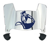 San Diego Toreros Mini Football Helmet Visor Shield w/ Clips - PICK VISOR & LOGO COLOR