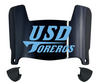 San Diego Toreros Mini Football Helmet Visor Shield w/ Clips - PICK VISOR & LOGO COLOR