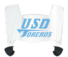 San Diego Toreros Mini Football Helmet Visor Shield w/ Clips - PICK VISOR & LOGO COLOR