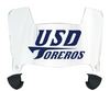 San Diego Toreros Mini Football Helmet Visor Shield w/ Clips - PICK VISOR & LOGO COLOR
