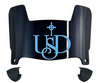San Diego Toreros Mini Football Helmet Visor Shield w/ Clips - PICK VISOR & LOGO COLOR