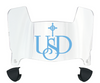 San Diego Toreros Mini Football Helmet Visor Shield w/ Clips - PICK VISOR & LOGO COLOR