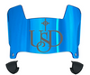 San Diego Toreros Mini Football Helmet Visor Shield w/ Clips - PICK VISOR & LOGO COLOR