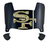 San Francisco 49ers Limited Edition Mini Football Helmet Visor Shield w/ Clips - PICK VISOR & LOGO COLOR