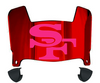 San Francisco 49ers Limited Edition Mini Football Helmet Visor Shield w/ Clips - PICK VISOR & LOGO COLOR