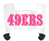 San Francisco 49ers Limited Edition Mini Football Helmet Visor Shield w/ Clips - PICK VISOR & LOGO COLOR