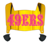 San Francisco 49ers Limited Edition Mini Football Helmet Visor Shield w/ Clips - PICK VISOR & LOGO COLOR