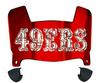 San Francisco 49ers Limited Edition Mini Football Helmet Visor Shield w/ Clips - PICK VISOR & LOGO COLOR