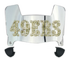San Francisco 49ers Limited Edition Mini Football Helmet Visor Shield w/ Clips - PICK VISOR & LOGO COLOR
