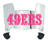 San Francisco 49ers Limited Edition Mini Football Helmet Visor Shield w/ Clips - PICK VISOR & LOGO COLOR