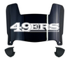 San Francisco 49ers Mini Football Helmet Visor Shield w/ Clips - PICK VISOR & LOGO COLOR
