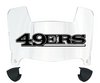 San Francisco 49ers Mini Football Helmet Visor Shield w/ Clips - PICK VISOR & LOGO COLOR
