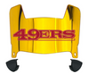 San Francisco 49ers Mini Football Helmet Visor Shield w/ Clips - PICK VISOR & LOGO COLOR
