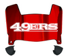 San Francisco 49ers Mini Football Helmet Visor Shield w/ Clips - PICK VISOR & LOGO COLOR