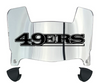 San Francisco 49ers Mini Football Helmet Visor Shield w/ Clips - PICK VISOR & LOGO COLOR