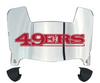 San Francisco 49ers Mini Football Helmet Visor Shield w/ Clips - PICK VISOR & LOGO COLOR