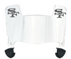 San Francisco 49ers Mini Football Helmet Visor Shield w/ Clips - PICK VISOR & LOGO COLOR