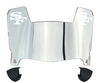 San Francisco 49ers Mini Football Helmet Visor Shield w/ Clips - PICK VISOR & LOGO COLOR