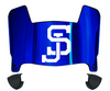 San Jose State Spartans Mini Football Helmet Visor Shield w/ Clips - PICK VISOR & LOGO COLOR