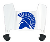 San Jose State Spartans Mini Football Helmet Visor Shield w/ Clips - PICK VISOR & LOGO COLOR