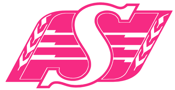 Saskatchewan Roughriders HOT PINK Team Logo Premium DieCut Vinyl Decal PICK SIZE