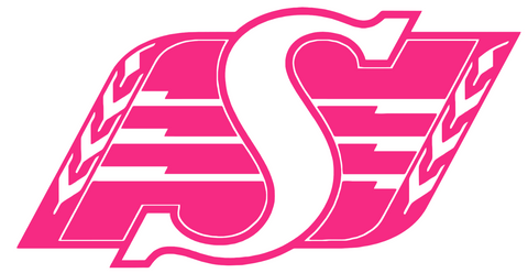 Saskatchewan Roughriders HOT PINK Team Logo Premium DieCut Vinyl Decal PICK SIZE