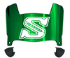 Saskatchewan Roughriders Mini Football Helmet Visor Shield w/ Clips - PICK VISOR & LOGO COLOR
