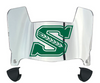 Saskatchewan Roughriders Mini Football Helmet Visor Shield w/ Clips - PICK VISOR & LOGO COLOR
