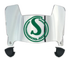 Saskatchewan Roughriders Mini Football Helmet Visor Shield w/ Clips - PICK VISOR & LOGO COLOR