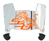 Savannah State Tigers Mini Football Helmet Visor Shield w/ Clips - PICK VISOR & LOGO COLOR