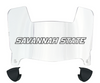 Savannah State Tigers Mini Football Helmet Visor Shield w/ Clips - PICK VISOR & LOGO COLOR