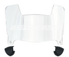 Savannah State Tigers Mini Football Helmet Visor Shield w/ Clips - PICK VISOR & LOGO COLOR