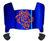Savannah State Tigers Mini Football Helmet Visor Shield w/ Clips - PICK VISOR & LOGO COLOR