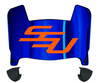 Savannah State Tigers Mini Football Helmet Visor Shield w/ Clips - PICK VISOR & LOGO COLOR