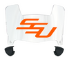 Savannah State Tigers Mini Football Helmet Visor Shield w/ Clips - PICK VISOR & LOGO COLOR