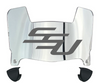 Savannah State Tigers Mini Football Helmet Visor Shield w/ Clips - PICK VISOR & LOGO COLOR
