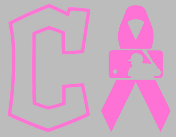 Cleveland Gaurdians Pink Ribbon Mothers Day Breast Cancer Awareness Premium DieCut Vinyl Decal PICK SIZE