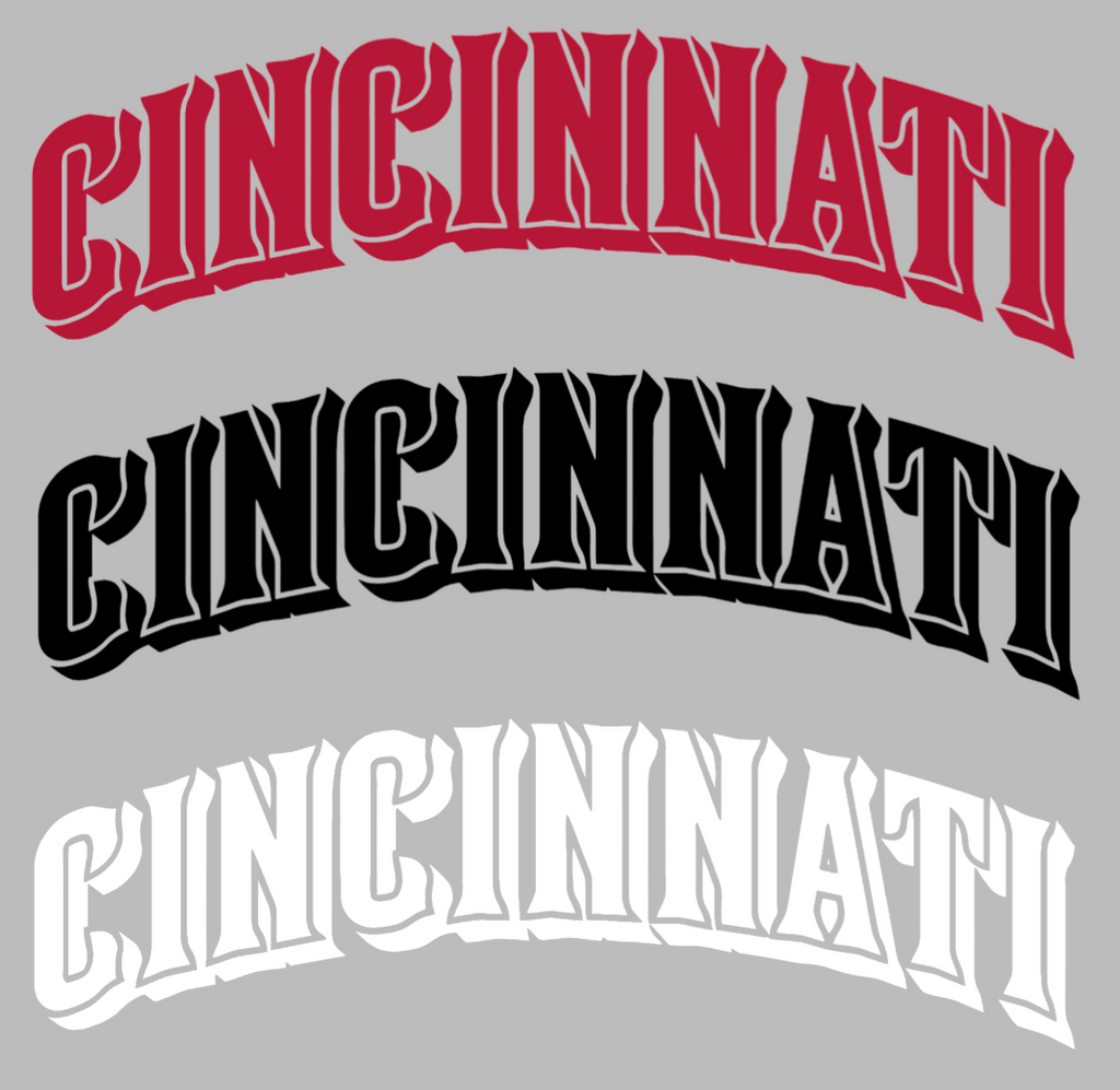 Cincinnati Reds Team Name Logo Premium DieCut Vinyl Decal PICK COLOR & SIZE