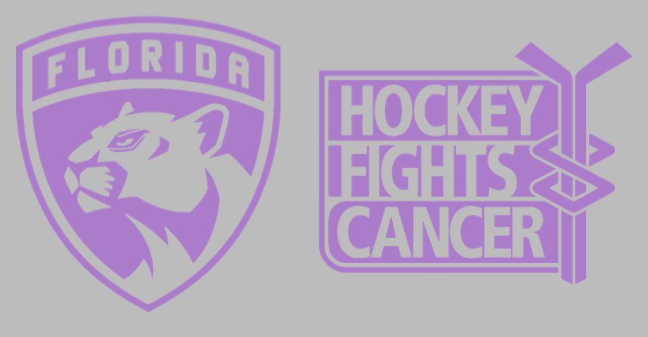 Florida Panthers Purple Cancer Awareness Premium DieCut Vinyl Decal PICK SIZE