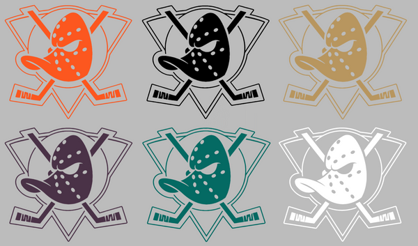 Anaheim Mighty Ducks Retro Throwback Team Logo Premium DieCut Vinyl Decal PICK COLOR & SIZE