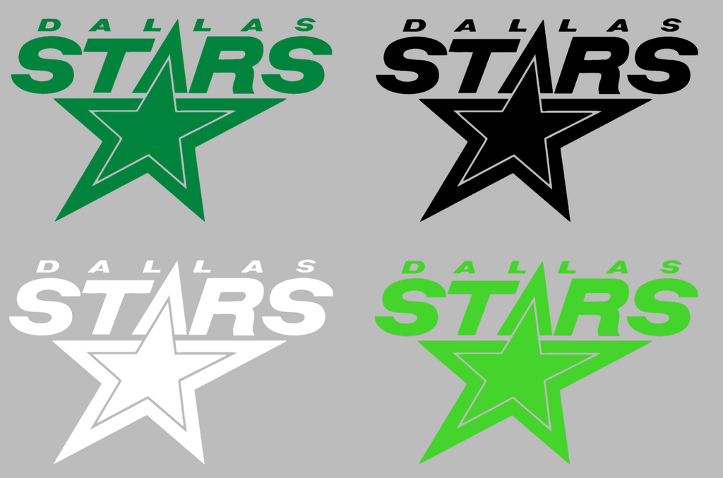 Dallas Stars Team Name Logo Premium DieCut Vinyl Decal PICK COLOR & SIZE
