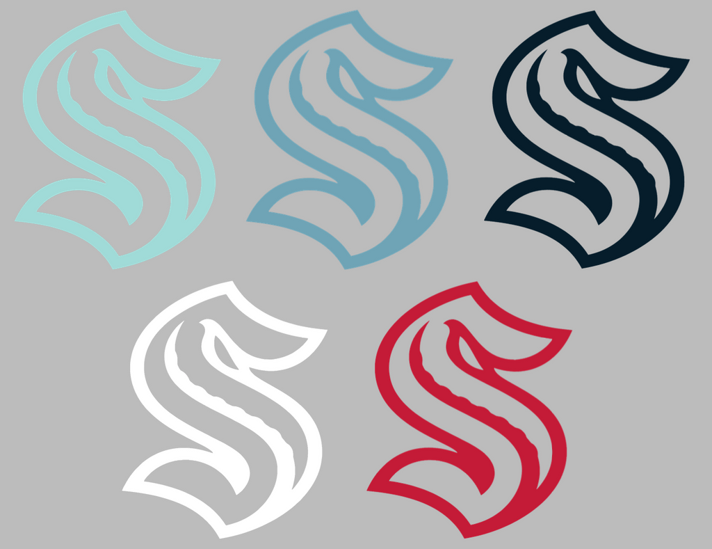 Seattle Kraken Team Logo Premium DieCut Vinyl Decal PICK COLOR & SIZE