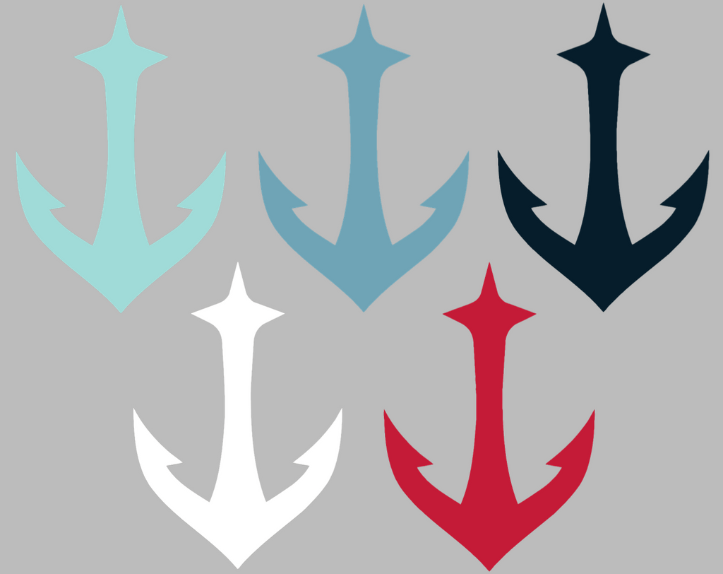 Seattle Kraken Anchor Logo Premium DieCut Vinyl Decal PICK COLOR & SIZE