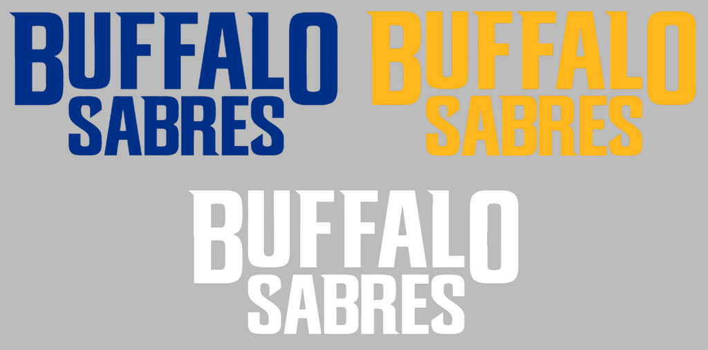 Buffalo Sabres Team Name Logo Premium DieCut Vinyl Decal PICK COLOR & SIZE